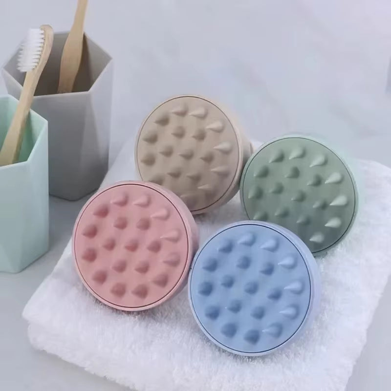 1Pc Silicone Shampoo Brush Head Scalp Massage Comb Hair Washing Combs Bath Shower Body Massage Brushes Salon Hairdressing Tools